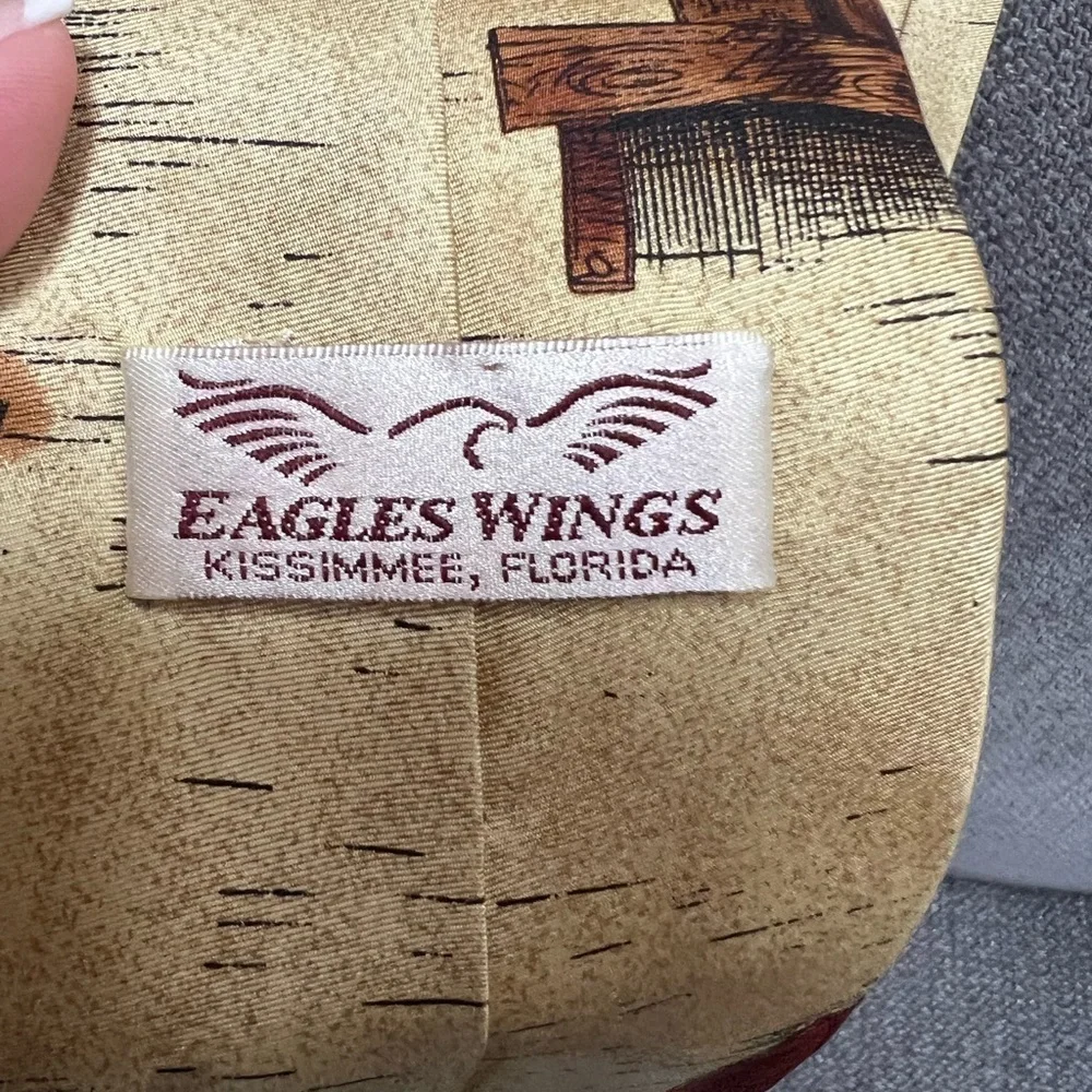 Men's Eagles Wings Florida State University Seminoles Neck Tie